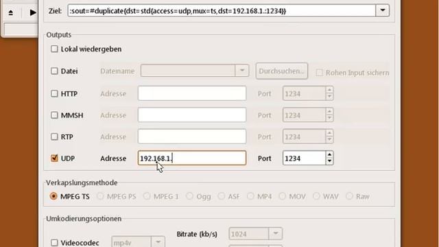 Ubuntu: VLC Streaming Server an VLC Client смотреть онлайн