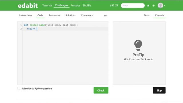 Python Function: Concatenate First and Last Name смотреть онлайн