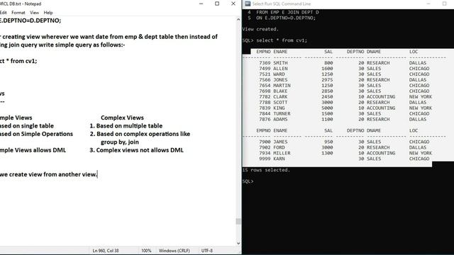 #79 Oracle Tutorials | Views (complex views) by Mr. Alok смотреть онлайн