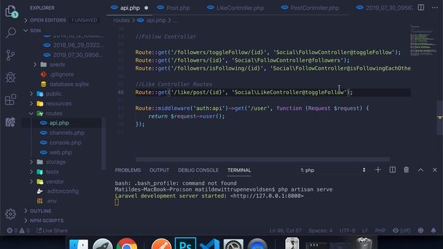 #Laravel how to make a social network with #Vue | Like Controller & Routes смотреть онлайн