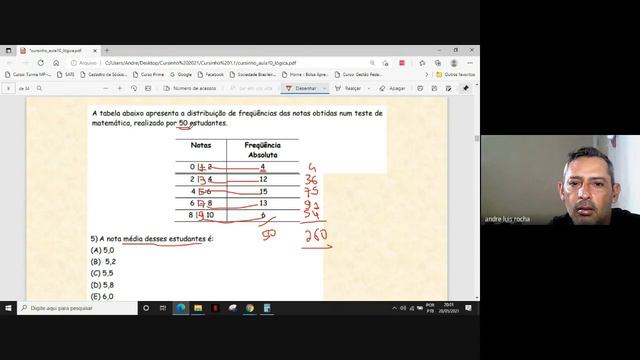 Aula 11 - Matemática - Prof. André - Cursinho Preparatório para Concursos. смотреть онлайн