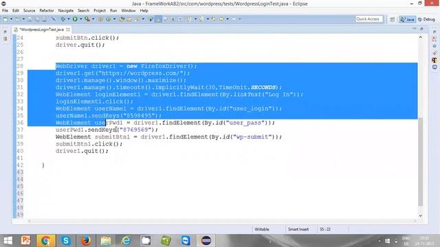 #12 Introduction to Selenium Framework смотреть онлайн