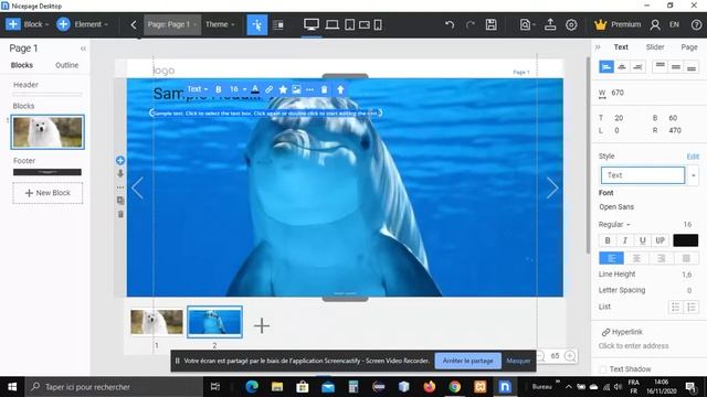 Nicepage tutorial 18 : full width slider html css in nice page смотреть онлайн