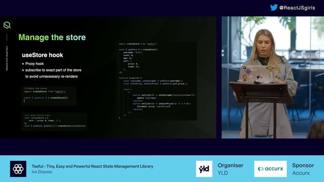 Teaful - Tiny, Easy and Powerful React State Management Library - ReactJS Girls #24 смотреть онлайн