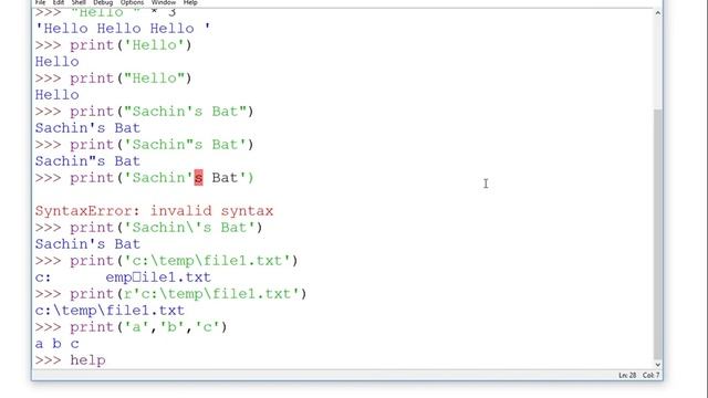 #3 PRINTING TEXT IN PYTHON смотреть онлайн