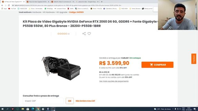 Kit Placa de Vídeo Gigabyte NVIDIA GeForce RTX 2060 D6 6G, Será se vale a pena pra minerar смотреть онлайн