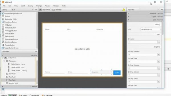 how to insert Data into JavaFx TableView