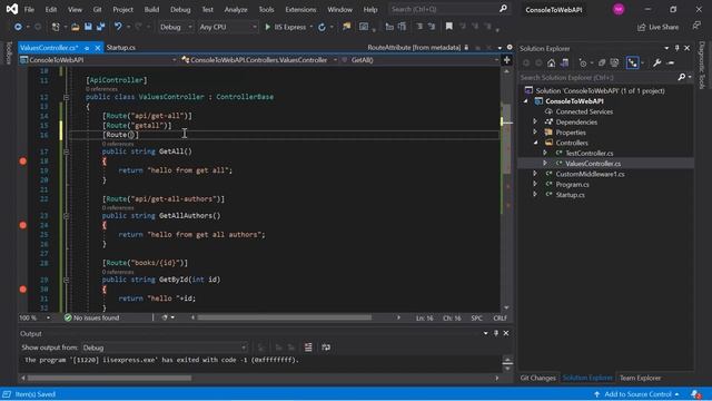 Setup Multiple URLs for Single Resource (Action Method) | ASP.NET Core Web API Tutorial смотреть онлайн