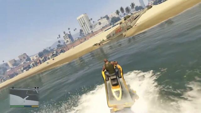 Франклин добрался до гидроцикла