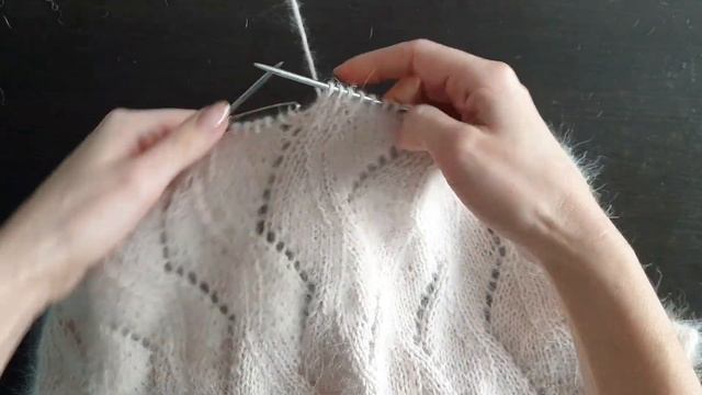 Handknit Angora Cardigan - a step-by-step tutorial in English смотреть онлайн