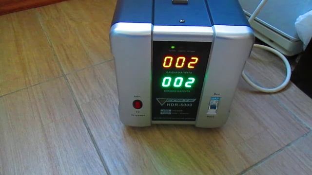 Включение стабилизатора напряжения Forte HDR 5000 смотреть онлайн