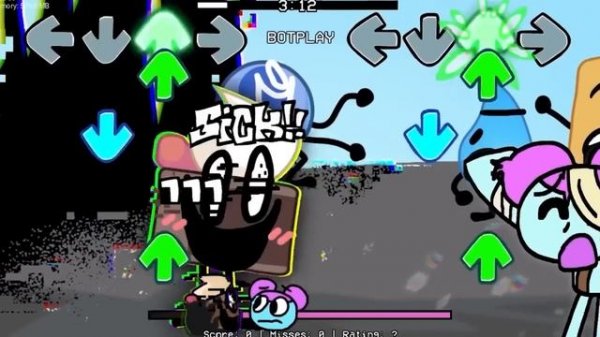 All Mods Battle for Corrupted Island in FNF (Learn With Pibby) VS BFDI Glitch