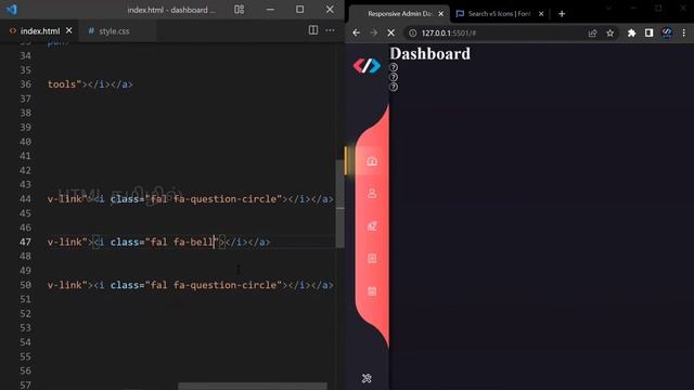 Interactive Dark Theme Admin Dashboard PART 1 | HTML, CSS and JavaScript смотреть онлайн