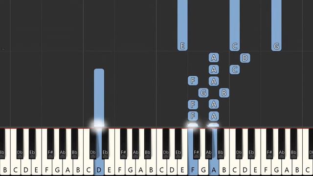 Clair De Lune (Claude Debussy) - Easy Piano Tutorial смотреть онлайн