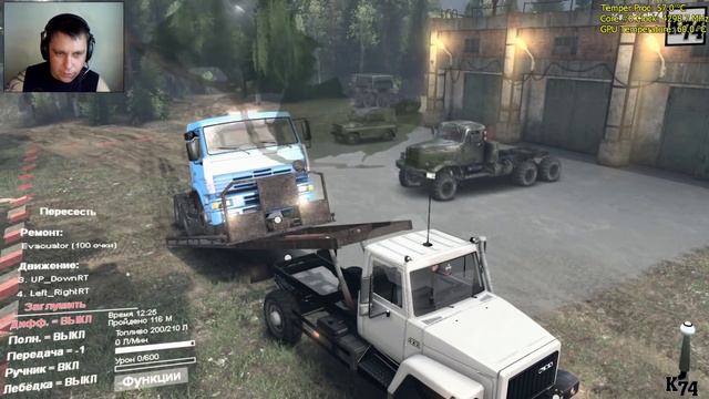 SpinTires обзор мода ( Газ - 2506 ) смотреть онлайн