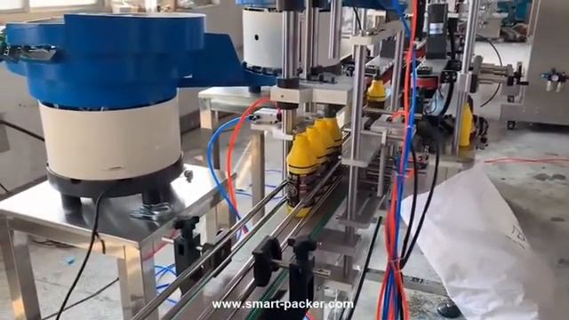 Заостренная крышка нажимает загрузку машины автоматической укупорочной машины смотреть онлайн