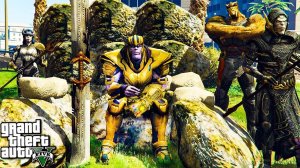ТАНОС И ЧЁРНЫЙ ОРДЕН УНИЧТОЖИЛИ ГОРОД В ГТА 5 МОДЫ!THANOS ОБЗОР МОДА В GTA 5! ИГРЫ ВИДЕО MODS
