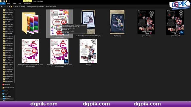 Download and Edit Birthday And Wedding Anniversary Customized Photo Frame | Photoshop Psd смотреть онлайн