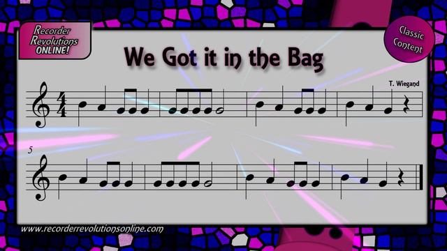 We Got it in the BAG - Recorder Revolutions Online смотреть онлайн