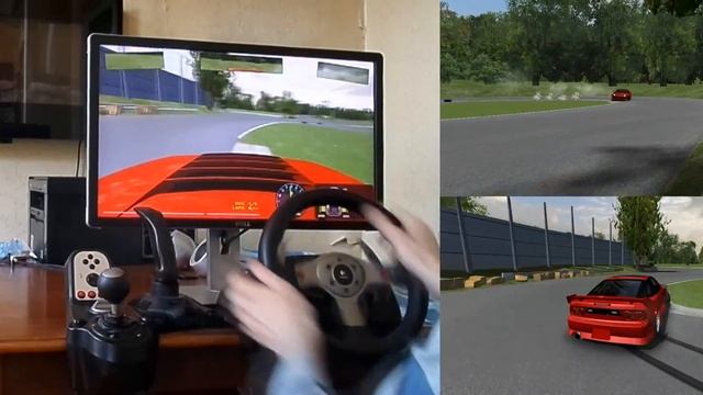 rFactor - Bihoku Highland Circuit Drift (Nissan 180SX) смотреть онлайн