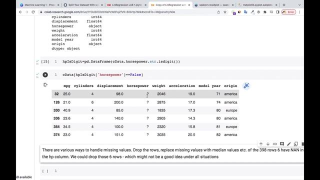 Linear Regression LAB 2(PART 1) смотреть онлайн