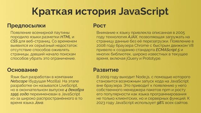 JavaScript с нуля: Урок 1. Введение смотреть онлайн