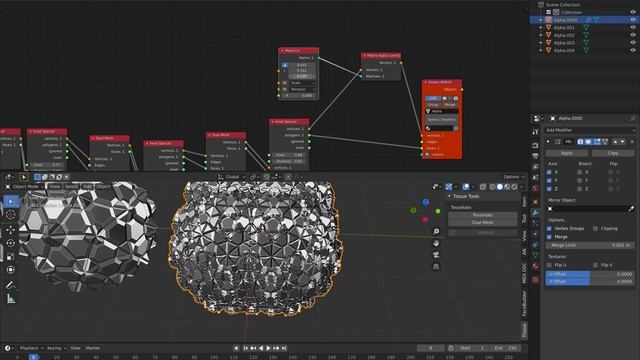 LIVENODING 1225 Dual Mesh Node from SVerchok addon смотреть онлайн