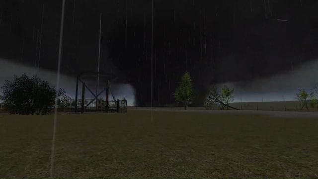 HUGE TORNADO DESTROYS SMALL TOWN (GMOD) смотреть онлайн