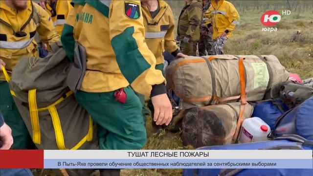 Лесные пожарные обнаружили очаг недалеко от деревни Лямина смотреть онлайн