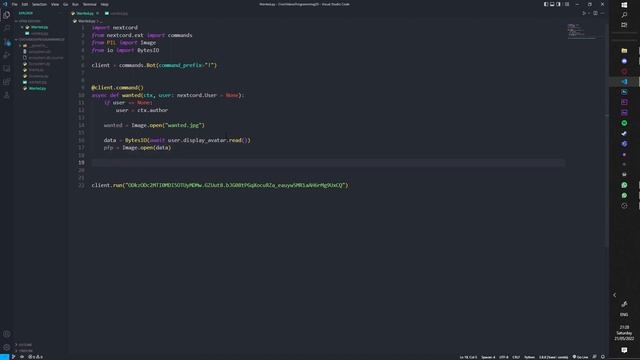 (Discord.py) How To Create Wanted Command with Image Manipulation with Pillow смотреть онлайн