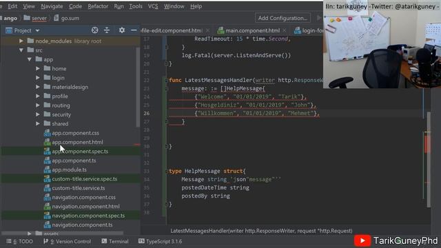 Canli : Go ve Angular 7 ile Web Uygulamasi Yaziyoruz - Part 13 смотреть онлайн