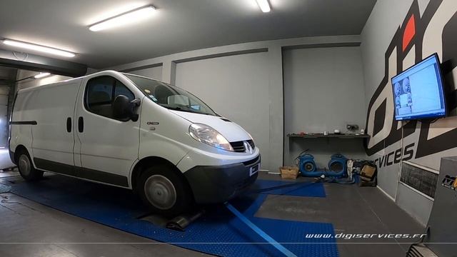 Renault Trafic 2.0 DCI 90cv Reprogrammation Moteur @ 145cv Digiservices Paris 77 Dyno смотреть онлайн