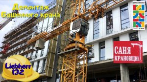 Демонтаж башенного крана, Часть-1. Саня Крановщик, Sanya the crane operator