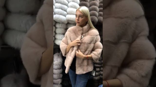 Шубка АвтоЛеди из меха европейской норки смотреть онлайн