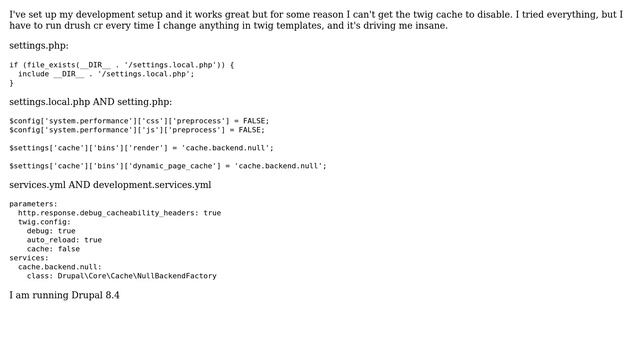 Drupal: Twig cache won't disable смотреть онлайн