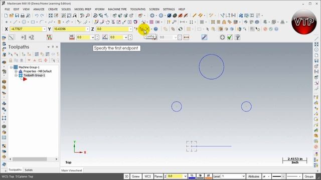 MASTERCAM X8-X9 2D MILL 4.2 GEOMETRY PART 1 - XFORM OFFSET - vtpros.net смотреть онлайн