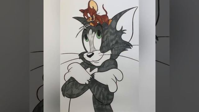 Tom and Jerry Том и Джерри , раскраска, учимся раскрашивать смотреть онлайн
