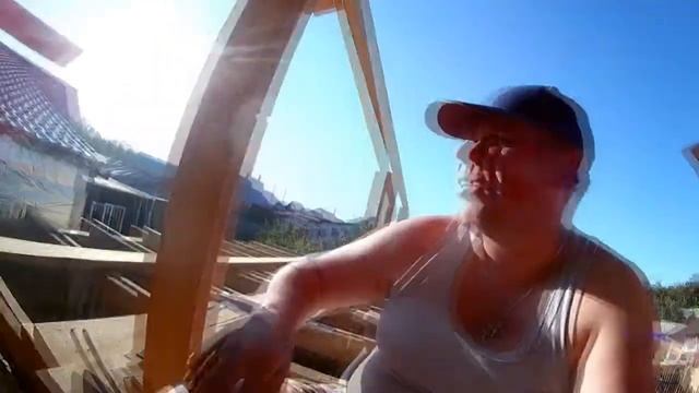 Крыша на бане часть 1