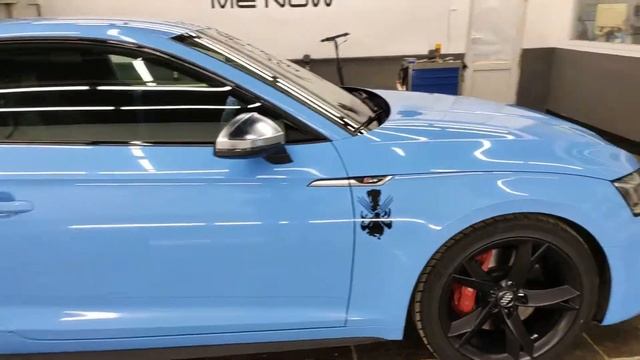 Полная замена цвета пленкой Audi S5 смотреть онлайн