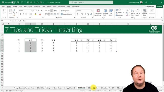 7 Tips and Tricks in Excel - Level 100 смотреть онлайн