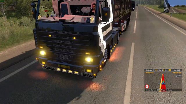Euro Truck Simulator 2 (1.33) Scania 143m V8 420 Lars Jorgensen v1.0 + DLC's & Mods смотреть онлайн