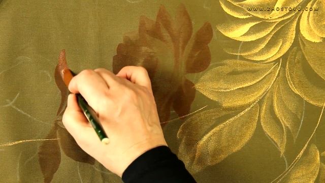 Роспись фартука акриловыми красками. Жостовская роспись от Ларисы Гончаровой смотреть онлайн