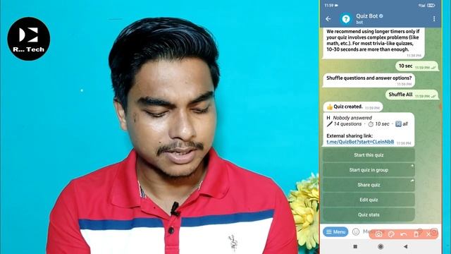 Quiz bot not working ! How to start quiz in telegram group смотреть онлайн
