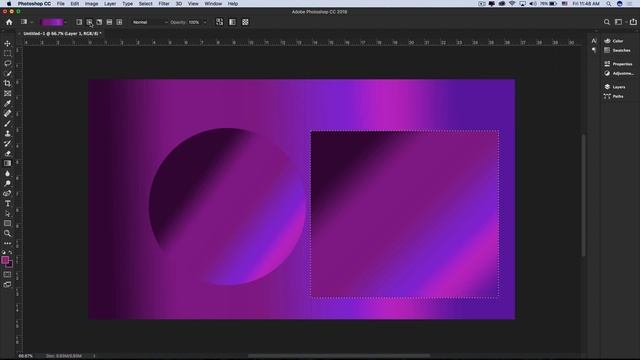 How to use GRADIENT TOOL in Photoshop CC 2019 tutorial смотреть онлайн