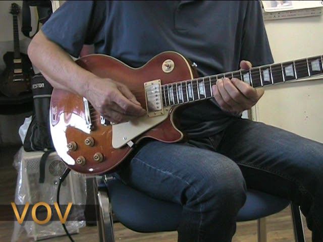 Блюз Gm на реплике Gibson LP VOV смотреть онлайн