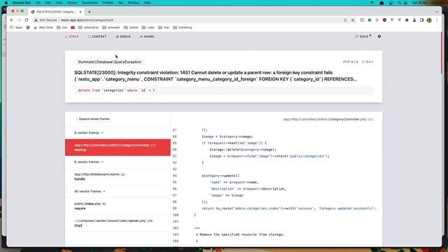 #21 Fix Errors | Laravel Restaurant Reservation Website смотреть онлайн