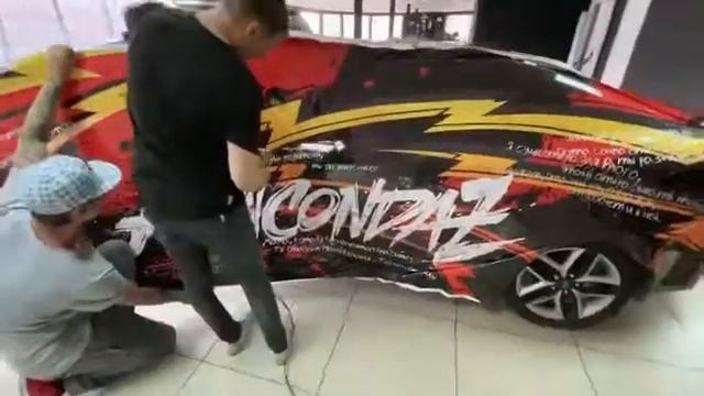 Процесс поклейки Kia Cerato в автовинил Anacondaz смотреть онлайн