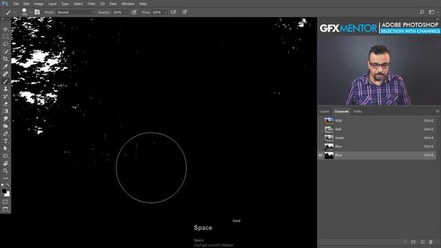 Select Trees using Channels in Adobe Photoshop - Urdu / Hindi смотреть онлайн