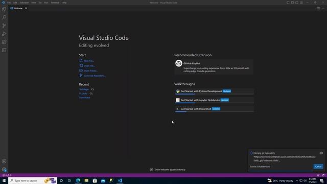 Clone Azure Git Repo in Visual Studio Code without Git Commands смотреть онлайн