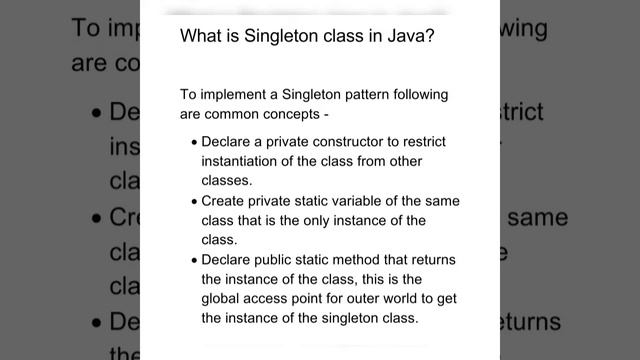 What is singleton in java? @Java SIP смотреть онлайн
